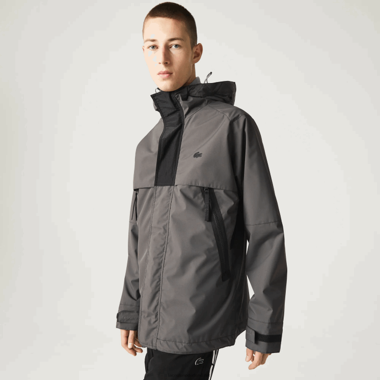 Lacoste waterafstotende parka 0828H1257 zwart 031 Heren