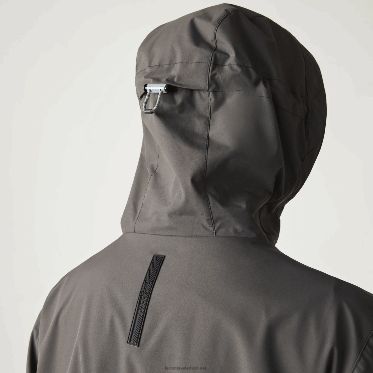 Lacoste waterafstotende parka 0828H1257 zwart 031 Heren