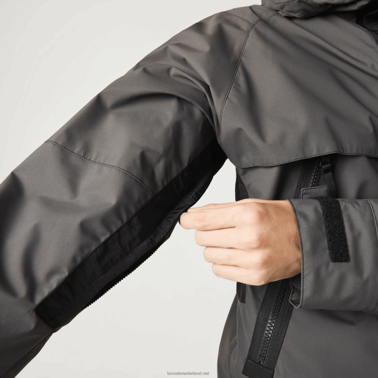 Lacoste waterafstotende parka 0828H1257 zwart 031 Heren
