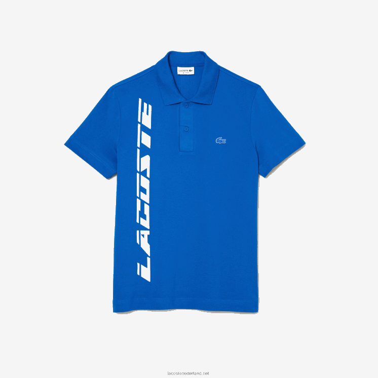 Lacoste Pique polo met normale pasvorm 0828H625 blauw k1q Heren