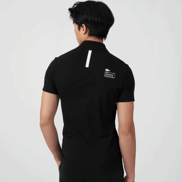 Lacoste Pique polo met normale pasvorm 0828H626 zwart 031 Heren