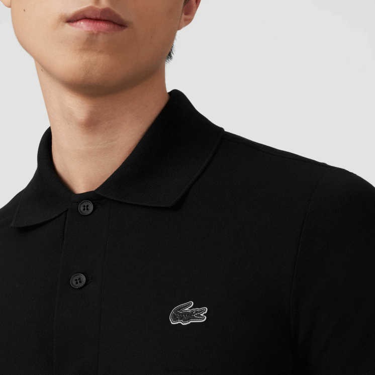 Lacoste Pique polo met normale pasvorm 0828H626 zwart 031 Heren