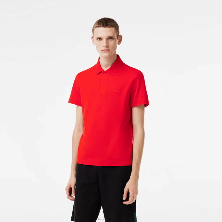 Lacoste actieve beweging ademend katoen piqué polo 0828H172 rode s5h Heren