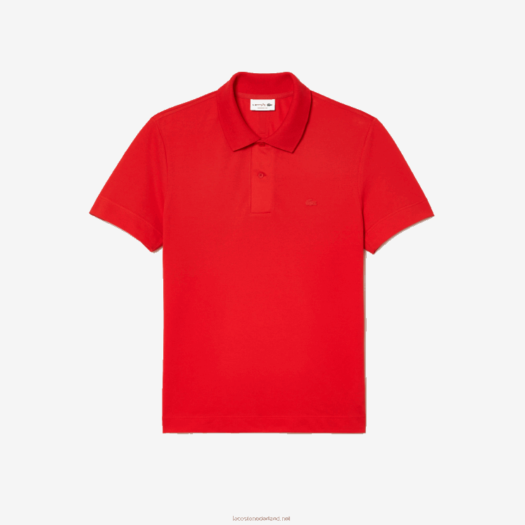 Lacoste actieve beweging ademend katoen piqué polo 0828H172 rode s5h Heren
