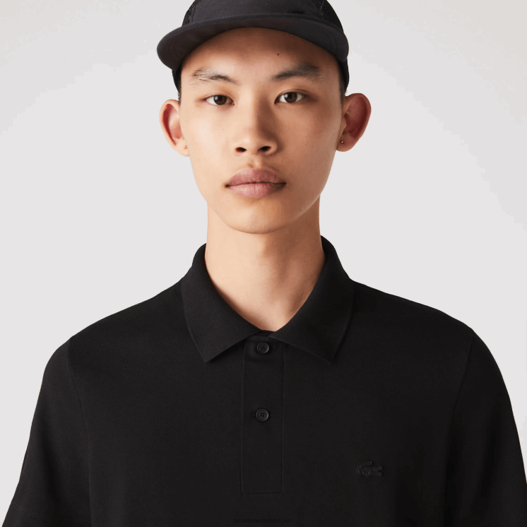 Lacoste actieve beweging ademend katoen piqué polo 0828H173 zwart 031 Heren
