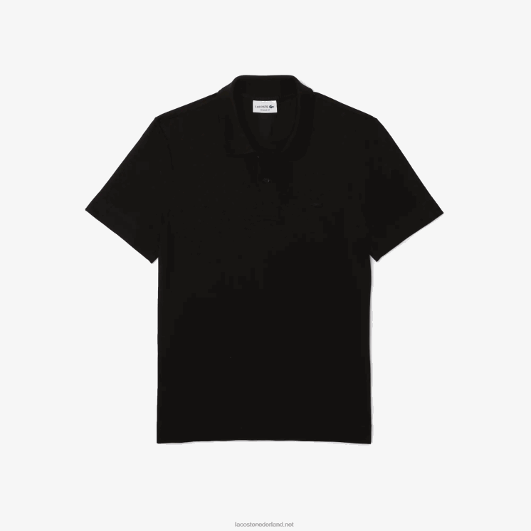 Lacoste actieve beweging ademend katoen piqué polo 0828H173 zwart 031 Heren