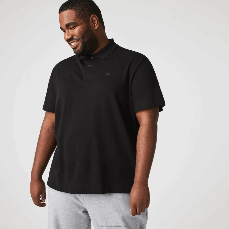 Lacoste actieve beweging ademend katoen piqué polo 0828H173 zwart 031 Heren