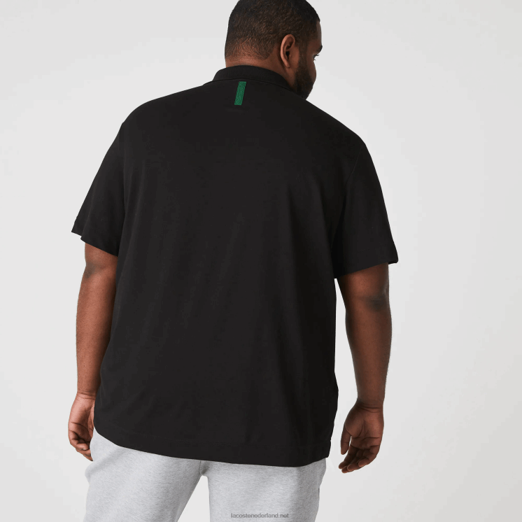 Lacoste actieve beweging ademend katoen piqué polo 0828H173 zwart 031 Heren