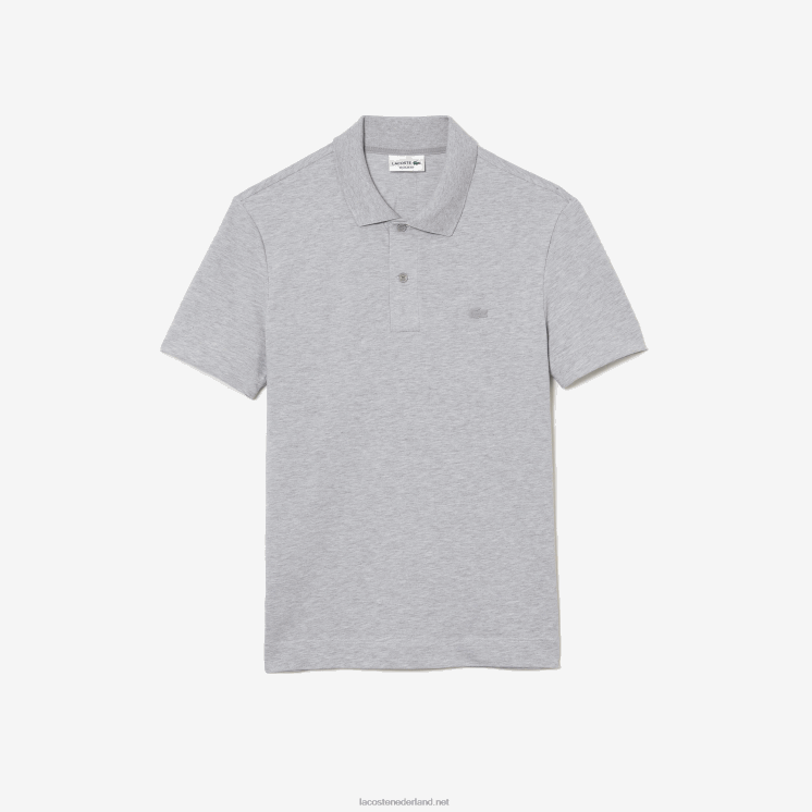 Lacoste actieve beweging ademend katoen piqué polo 0828H175 grijze chine ca Heren