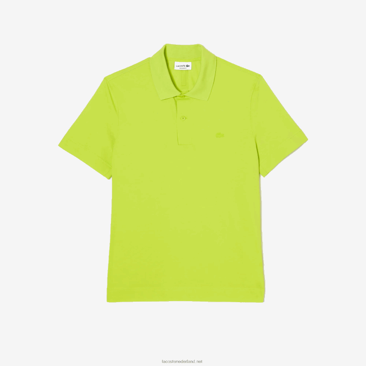 Lacoste actieve beweging ademend katoen piqué polo 0828H261 geel 90v Heren
