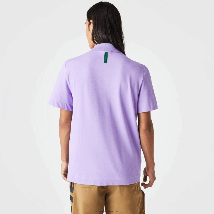 Lacoste actieve beweging ademend katoen piqué polo 0828H602 paarse gfu Heren