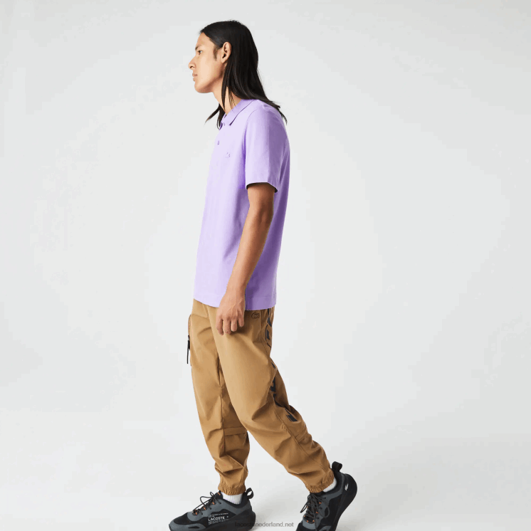 Lacoste actieve beweging ademend katoen piqué polo 0828H602 paarse gfu Heren