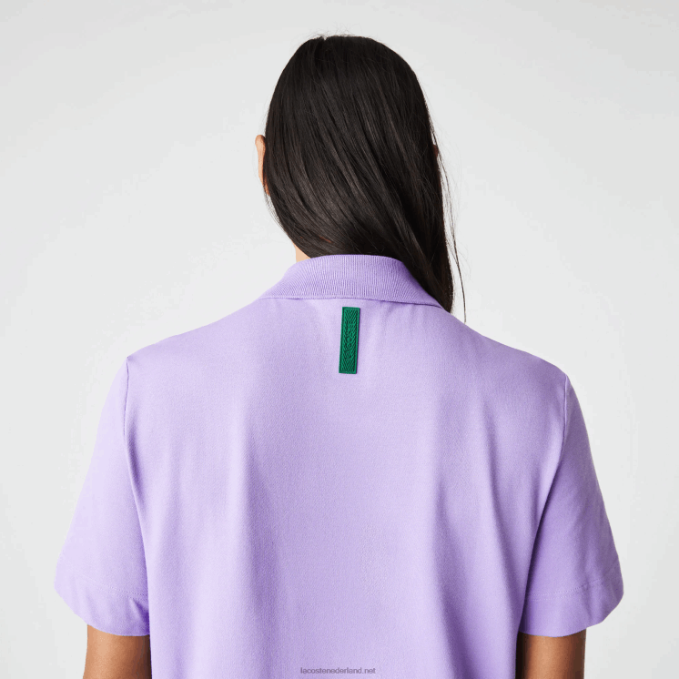 Lacoste actieve beweging ademend katoen piqué polo 0828H602 paarse gfu Heren