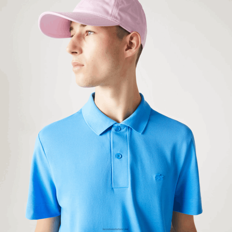 Lacoste actieve beweging ademend katoen piqué polo 0828H898 blauw 4xa Heren