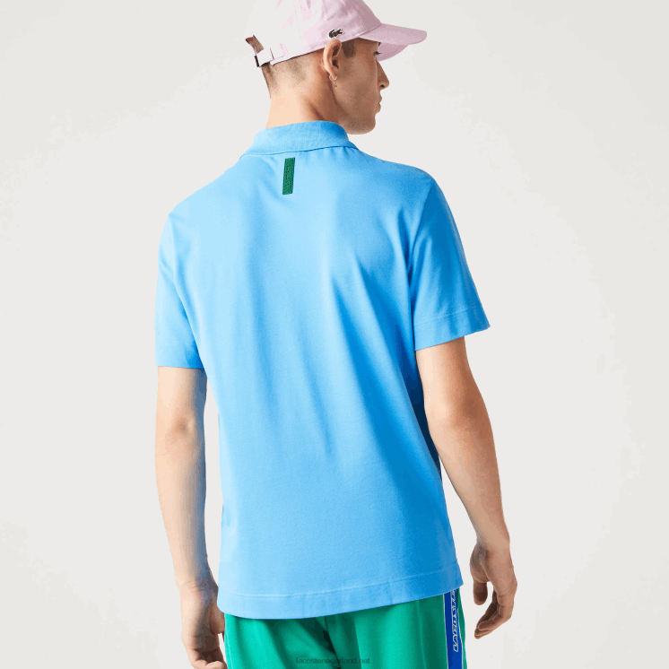 Lacoste actieve beweging ademend katoen piqué polo 0828H898 blauw 4xa Heren