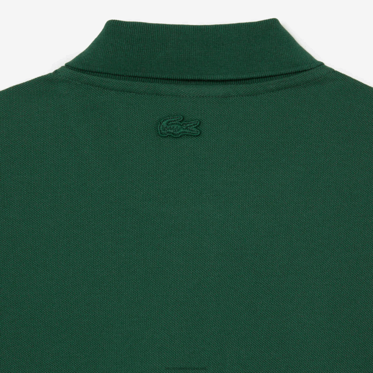Lacoste contrasterende knopenlijst en polo met krokodillenbadge 0828H634 groen 132 Heren