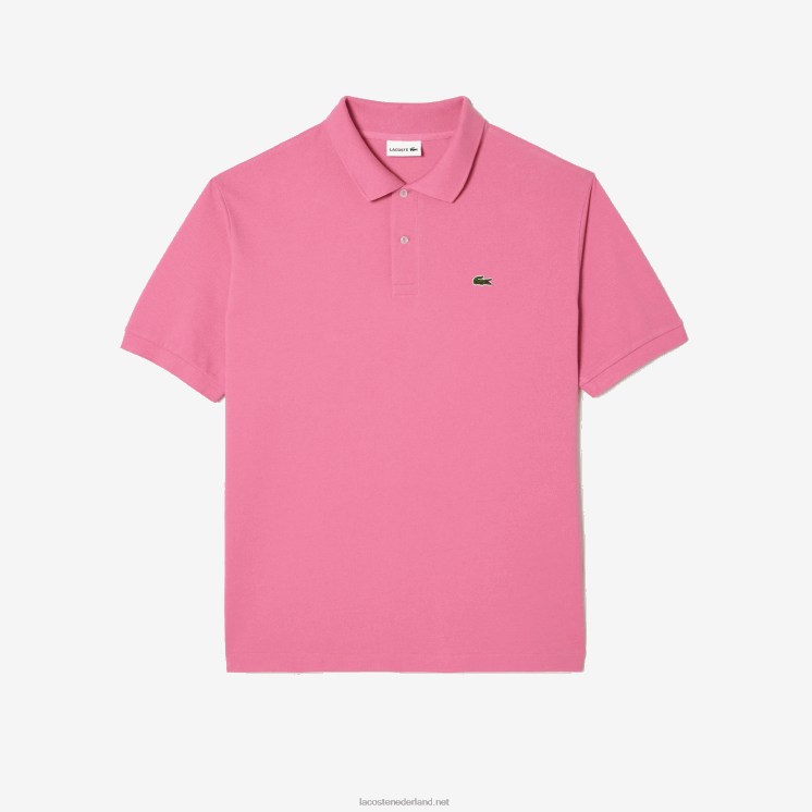 Lacoste katoenen petit piqué polo - grote maat - groot 0828H168 roze 2r3 Heren
