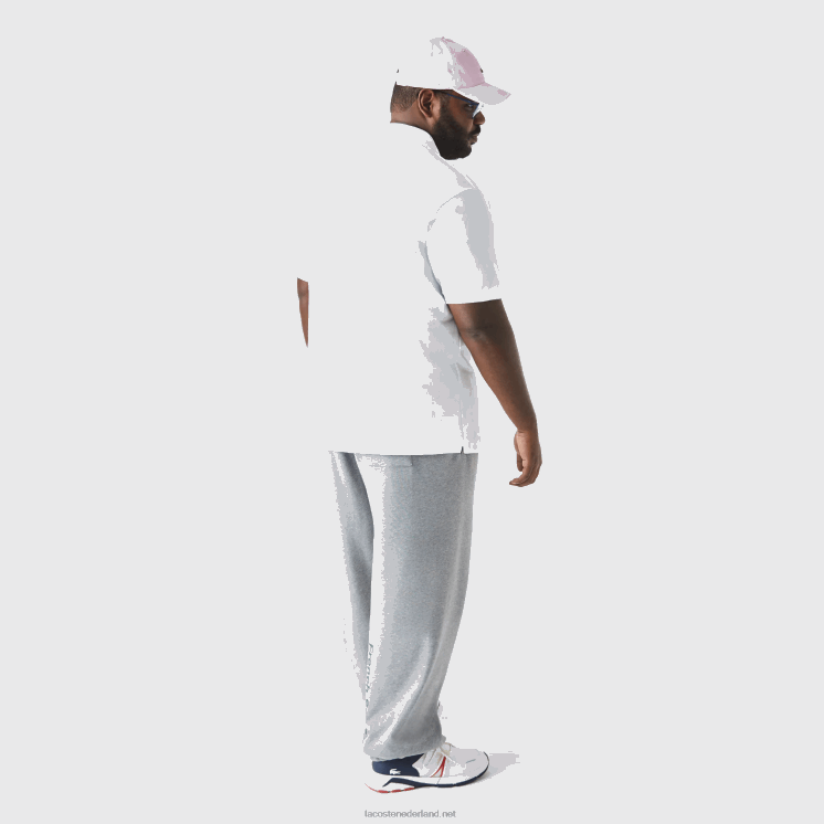 Lacoste katoenen petit piqué polo - grote maat - groot 0828H169 wit 001 Heren