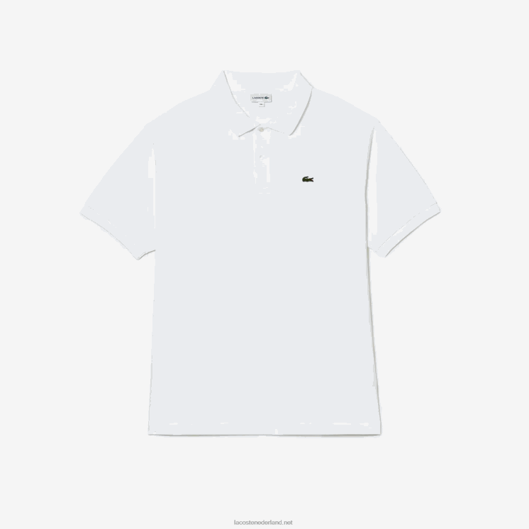 Lacoste katoenen petit piqué polo - grote maat - groot 0828H169 wit 001 Heren