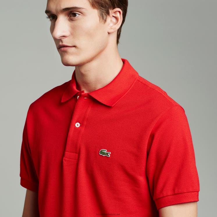 Lacoste katoenen petit piqué polo - grote maat - groot 0828H734 rood 240 Heren