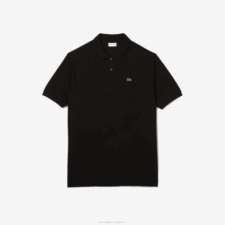 Lacoste katoenen petit piqué polo - grote maat - lang 0828H188 zwart 031 Heren