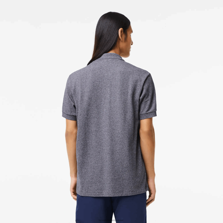 Lacoste originele l.12.12 gemêleerde polo 0828H126 grijze chine e8g Heren