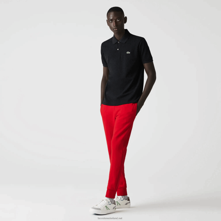 Lacoste originele l.12.12 gemêleerde polo 0828H129 grijze el6 Heren