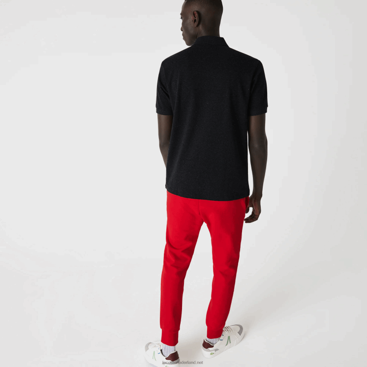 Lacoste originele l.12.12 gemêleerde polo 0828H129 grijze el6 Heren