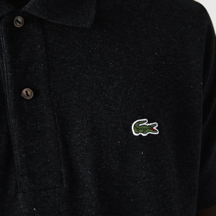 Lacoste originele l.12.12 gemêleerde polo 0828H129 grijze el6 Heren