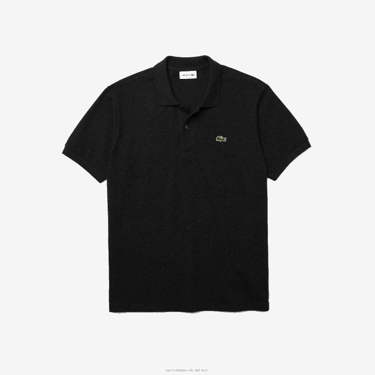 Lacoste originele l.12.12 gemêleerde polo 0828H129 grijze el6 Heren
