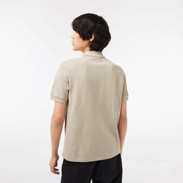 Lacoste originele l.12.12 gemêleerde polo 0828H167 beige kd4 Heren
