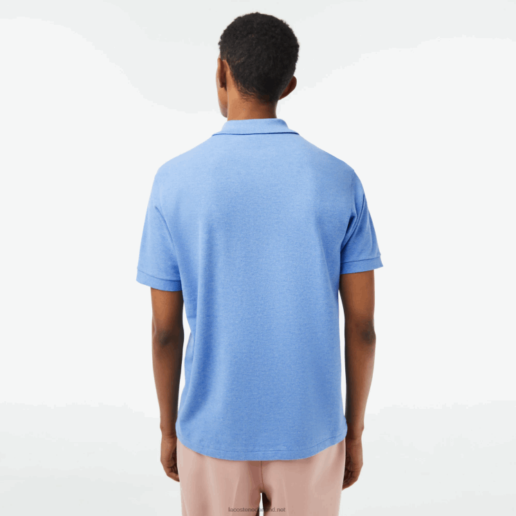 Lacoste originele l.12.12 gemêleerde polo 0828H185 blauwe chine kc9 Heren