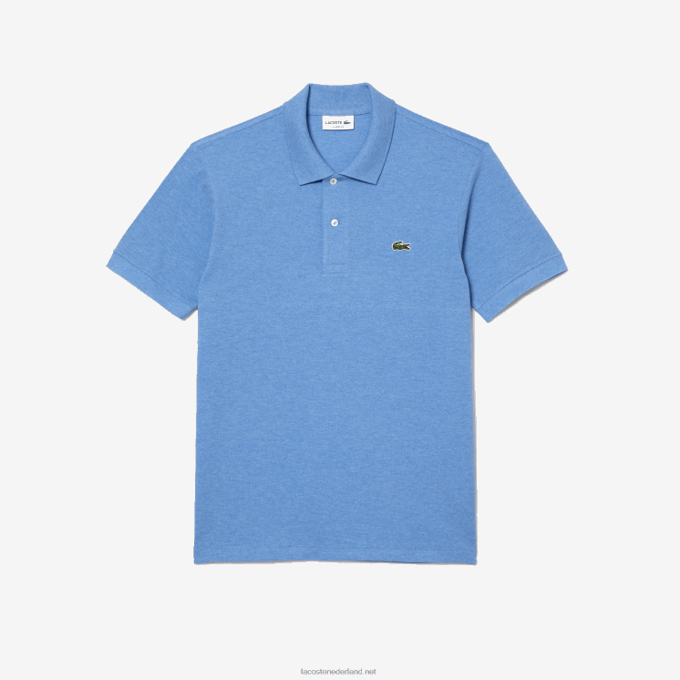 Lacoste originele l.12.12 gemêleerde polo 0828H185 blauwe chine kc9 Heren