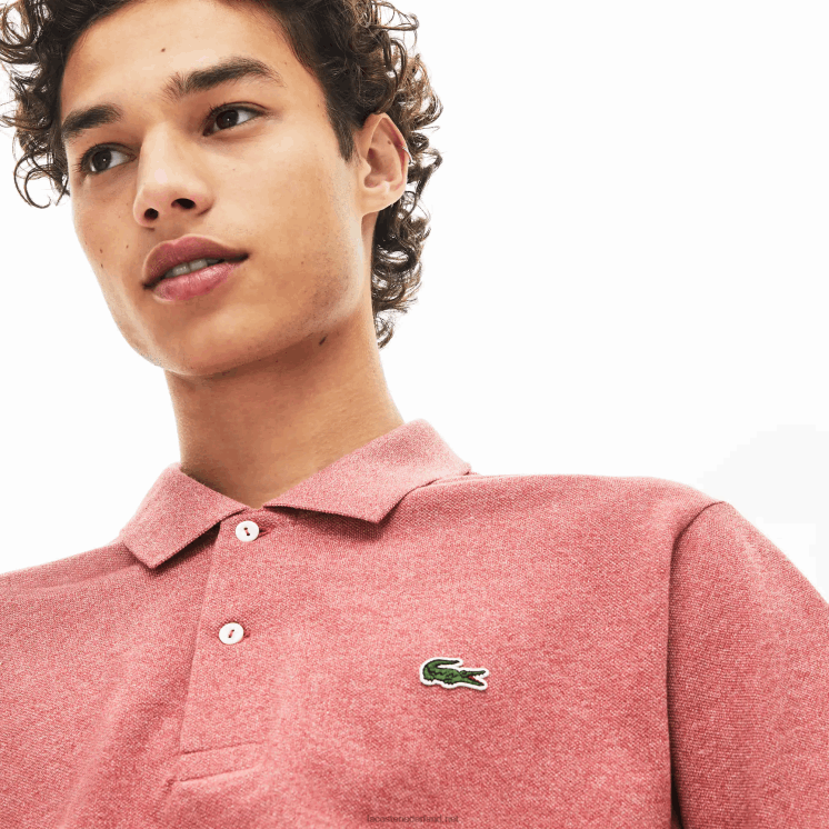 Lacoste originele l.12.12 gemêleerde polo 0828H774 rode ku2 Heren