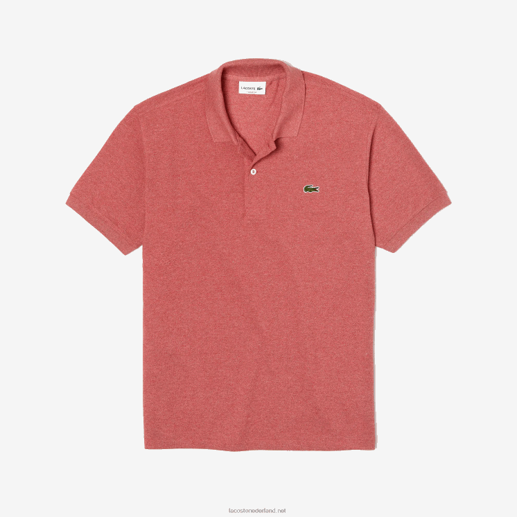 Lacoste originele l.12.12 gemêleerde polo 0828H774 rode ku2 Heren
