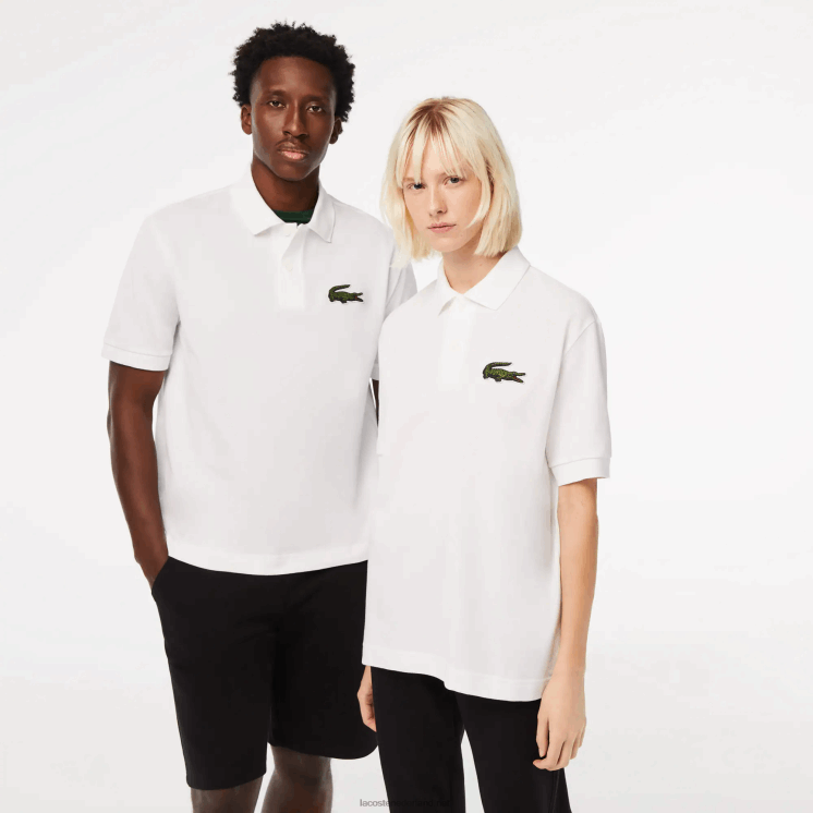 Lacoste originele l.12.12 losvallende polo 0828H231 wit 001 Heren