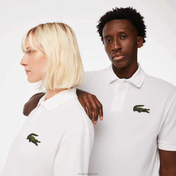 Lacoste originele l.12.12 losvallende polo 0828H231 wit 001 Heren
