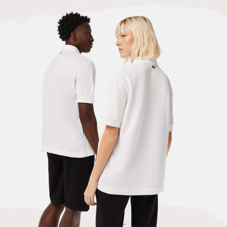Lacoste originele l.12.12 losvallende polo 0828H231 wit 001 Heren