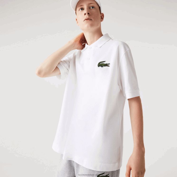 Lacoste originele l.12.12 losvallende polo 0828H231 wit 001 Heren