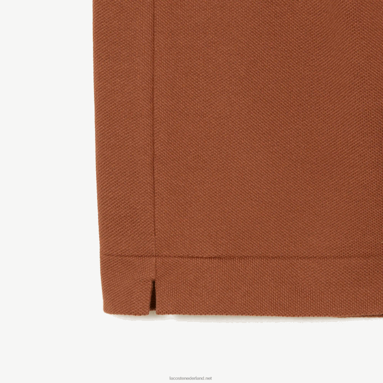 Lacoste originele l.12.12 polo 0828H104 lichtbruin lfa Heren