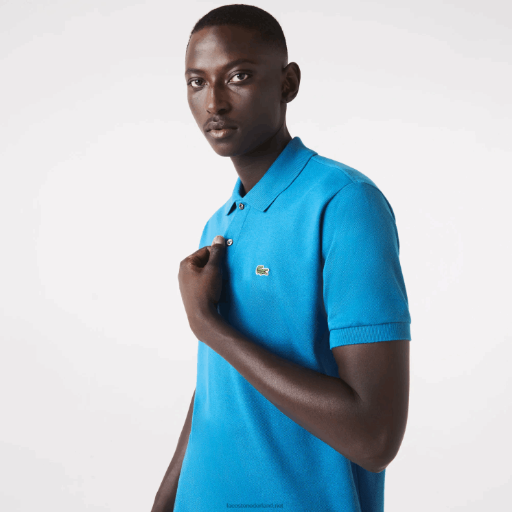 Lacoste originele l.12.12 polo 0828H1285 blauwe gh9 Heren