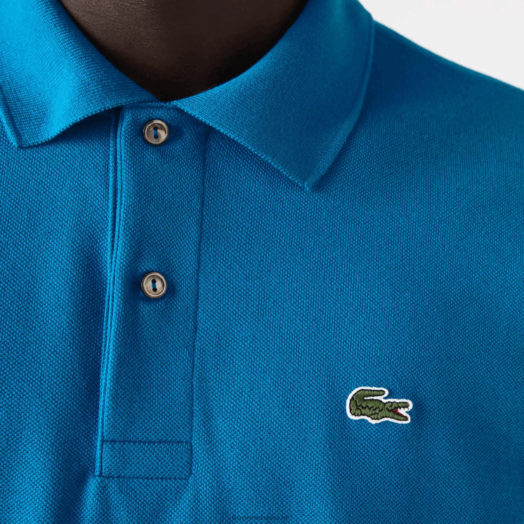 Lacoste originele l.12.12 polo 0828H1285 blauwe gh9 Heren