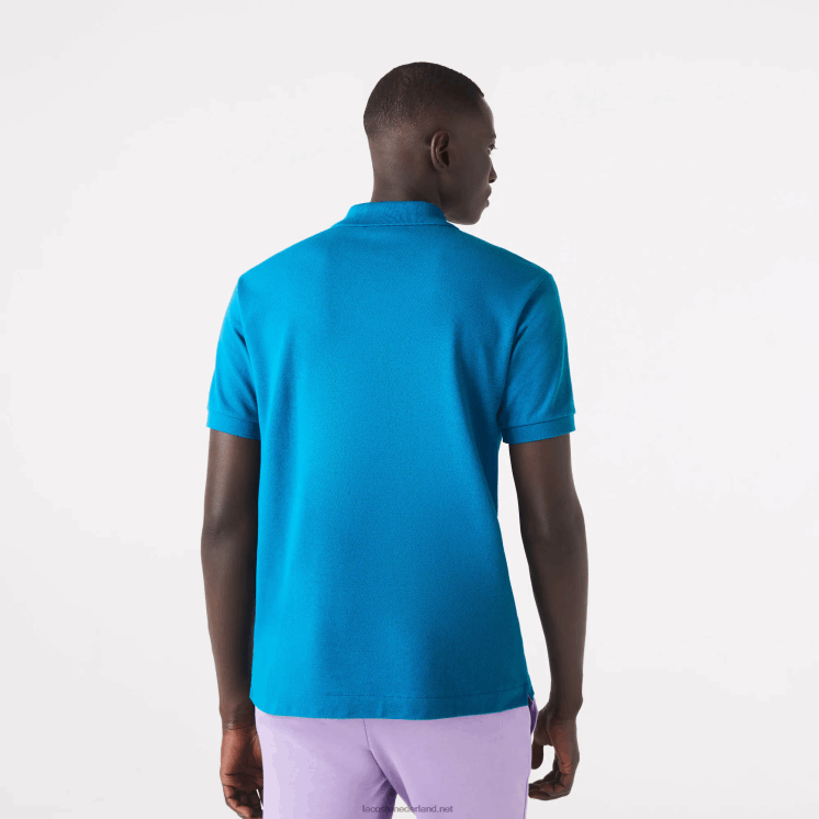 Lacoste originele l.12.12 polo 0828H1285 blauwe gh9 Heren