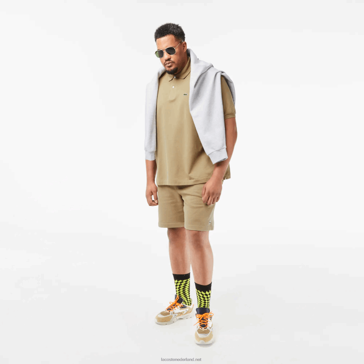Lacoste originele l.12.12 polo 0828H150 beige cb8 Heren