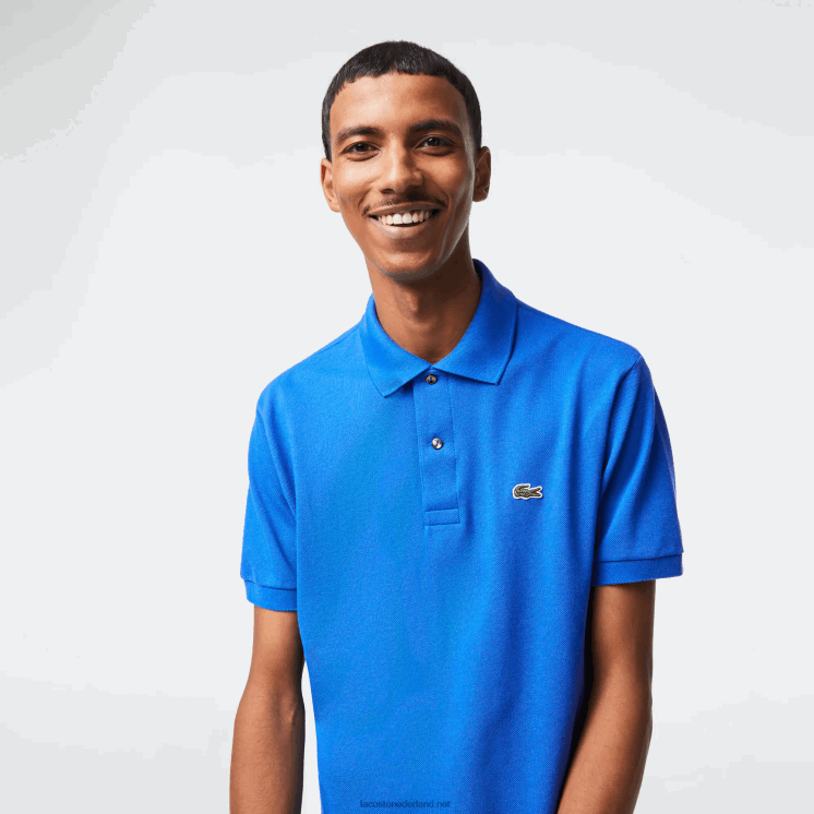 Lacoste originele l.12.12 polo 0828H191 blauwe kxb Heren