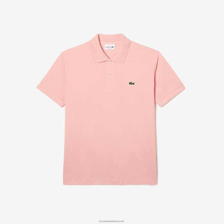 Lacoste originele l.12.12 polo 0828H195 roze kf9 Heren