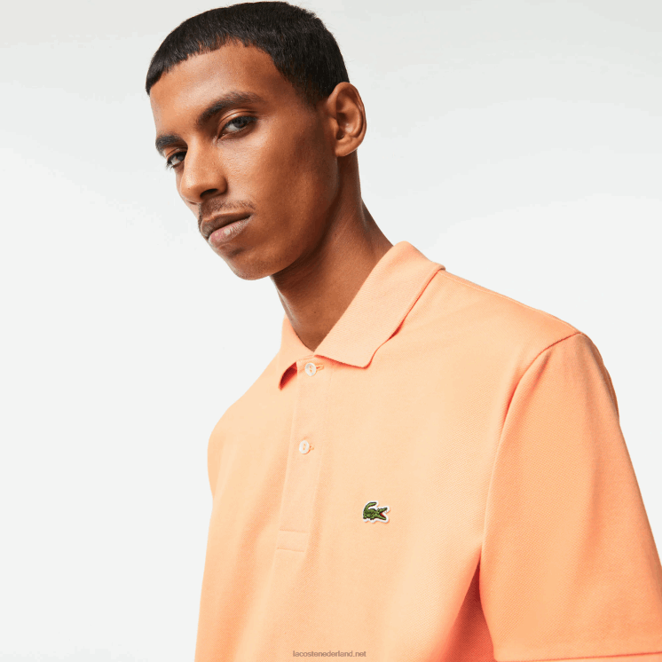 Lacoste originele l.12.12 polo 0828H196 lichtoranje heb Heren
