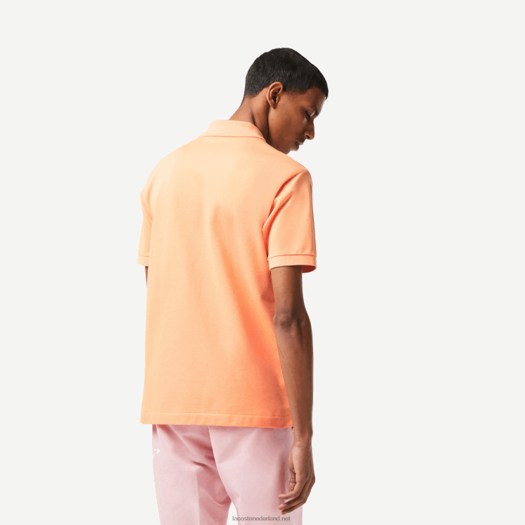 Lacoste originele l.12.12 polo 0828H196 lichtoranje heb Heren