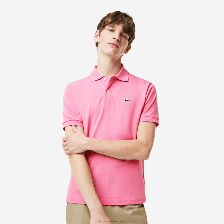 Lacoste originele l.12.12 polo 0828H211 roze 2r3 Heren