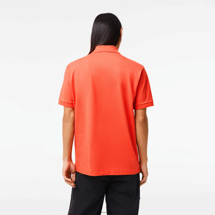 Lacoste originele l.12.12 polo 0828H221 oranje 02k Heren